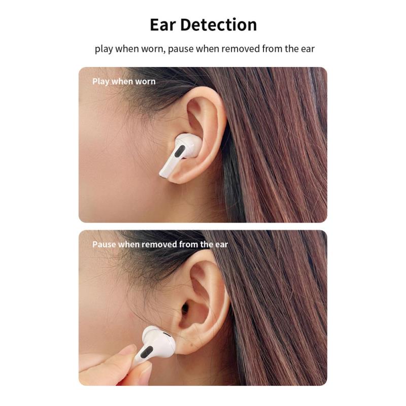 True Wireless Ακουστικά Bluetooth Devia EM062 ANC Pro2 με Οθόνη Λευκό