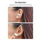 True Wireless Ακουστικά Bluetooth Devia EM062 ANC Pro2 με Οθόνη Λευκό