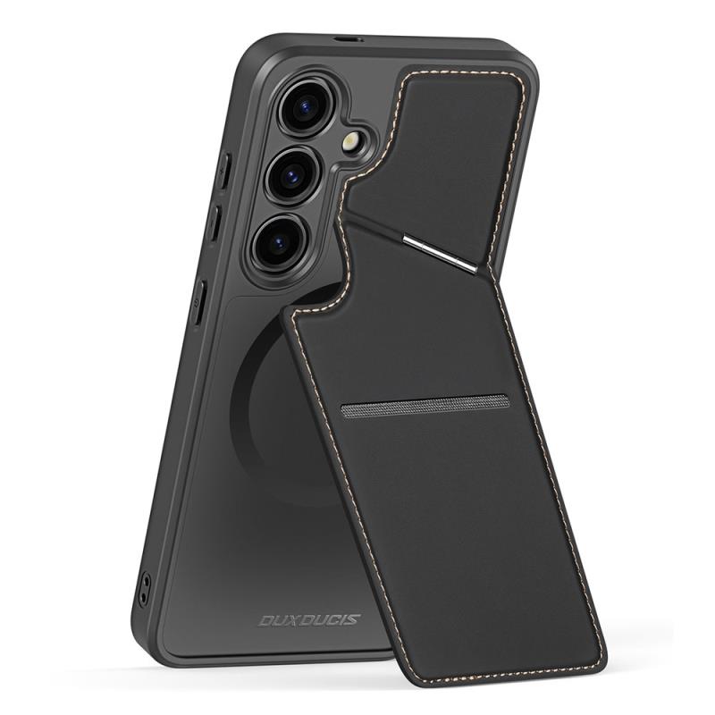 Θήκη Δερμάτινη Dux Ducis Samsung Galaxy S24 5G 3 σε 1 Magnetic με Stand Rafi II Μαύρο