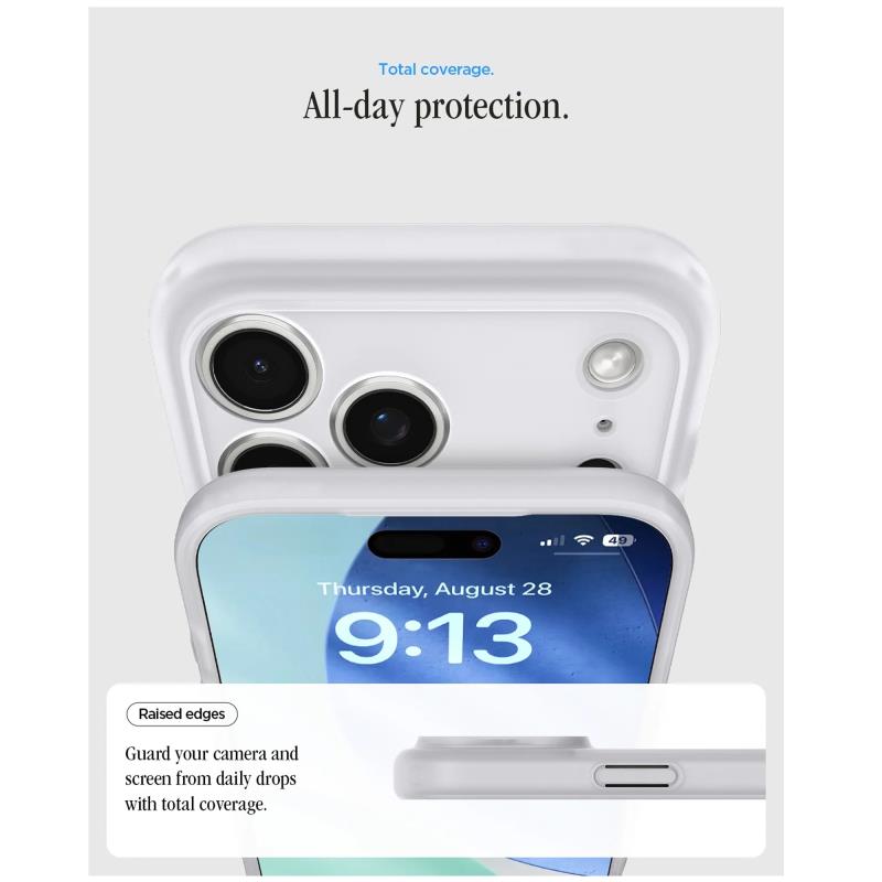 Θήκη TPU & PC Spigen Apple iPhone 18 Pro Max/ 17 Pro Max MagSafe Ultra Hybrid Classic Ασημί