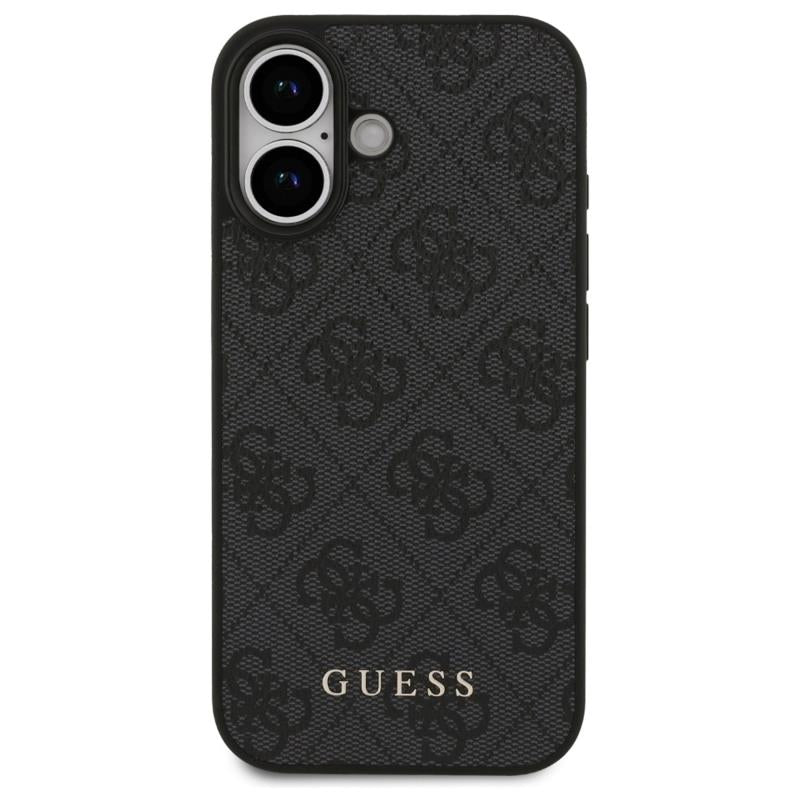 Θήκη PU Guess Apple iPhone 17 Hardcase Classic 4G Μαύρο