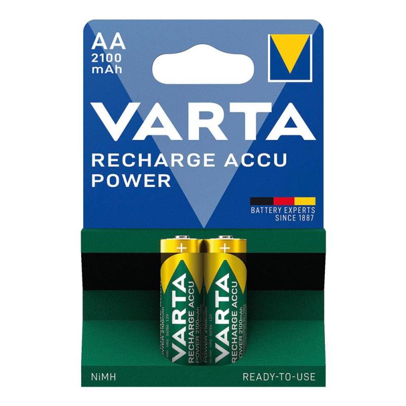 Μπαταρία Επαναφορτιζόμενη Varta AA 2100mAh NiMH 1.2V Ready2Use Plastic Free (2 τεμ.)
