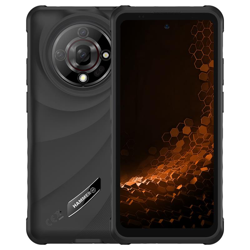 Κινητό Τηλέφωνο Hammer Iron 6 (Dual SIM) 128GB 6GB RAM Μαύρο