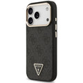 Θήκη PU Guess MagSafe Apple iPhone 18 Pro/ 17 Pro Leather Diamond Triangle 4G Μαύρο