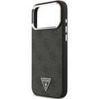 Θήκη PU & Eco-Leather Guess MagSafe Apple iPhone 18 Pro Max/ 17 Pro Max Hardcase Triangle Logo Μαύρο