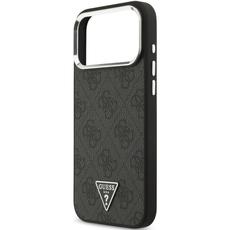 Θήκη PU & Eco-Leather Guess MagSafe Apple iPhone 18 Pro Max/ 17 Pro Max Hardcase Triangle Logo Μαύρο