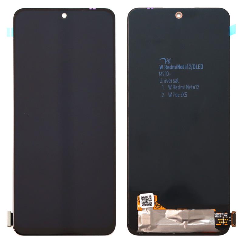 Display with Touch Screen Xiaomi Poco X5 5G/ Redmi Note 12 5G Black/ Redmi Note 12 China Black (OEM)