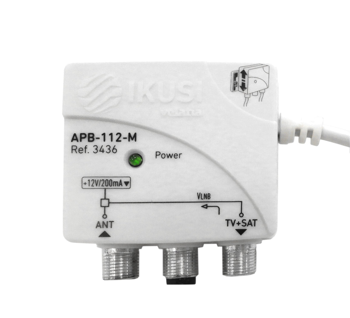Τροφοδοτικό δορυφορικό APB-112-M 12VDC