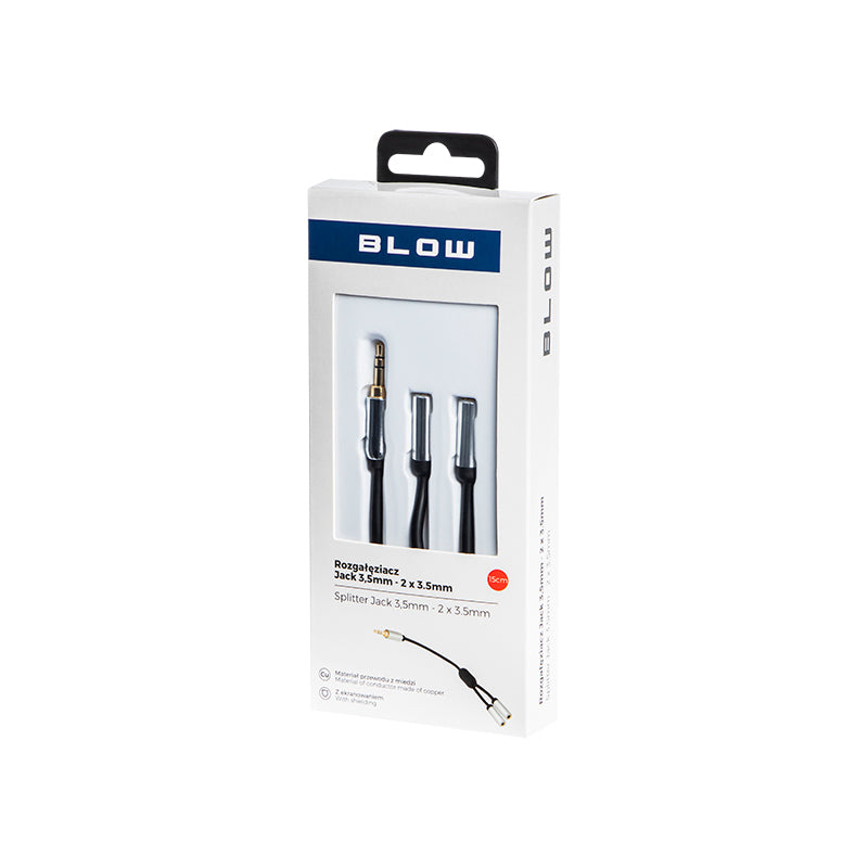 Splitter 3.5mm Jack Stereo 15cm