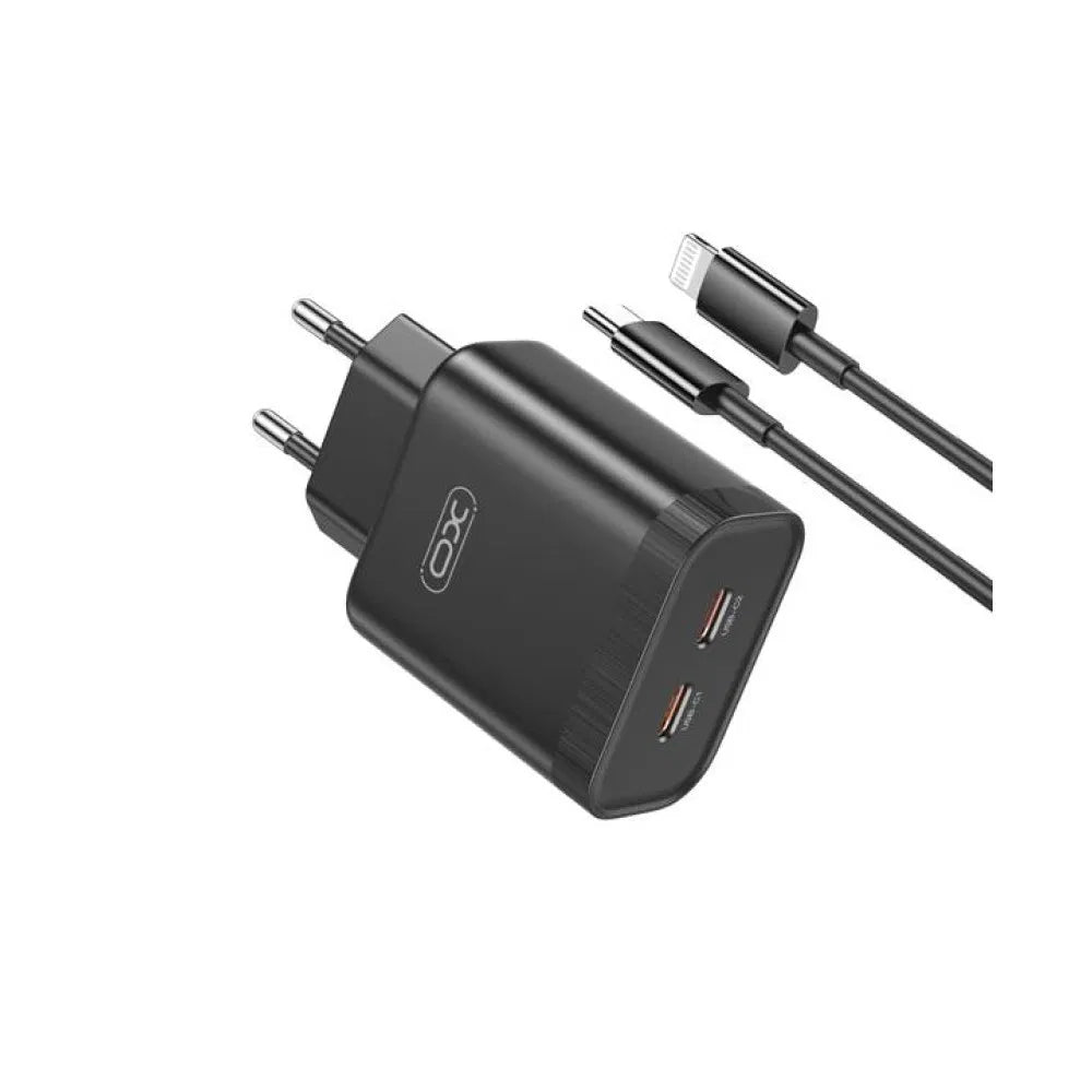 XO L105 Φορτιστής 35W, 2 Θύρες PD , Μαύρος