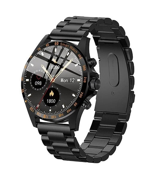 Smartwatch HiFuture HiGear 1.3" Μαύρο με Ατσάλινο Λουράκι