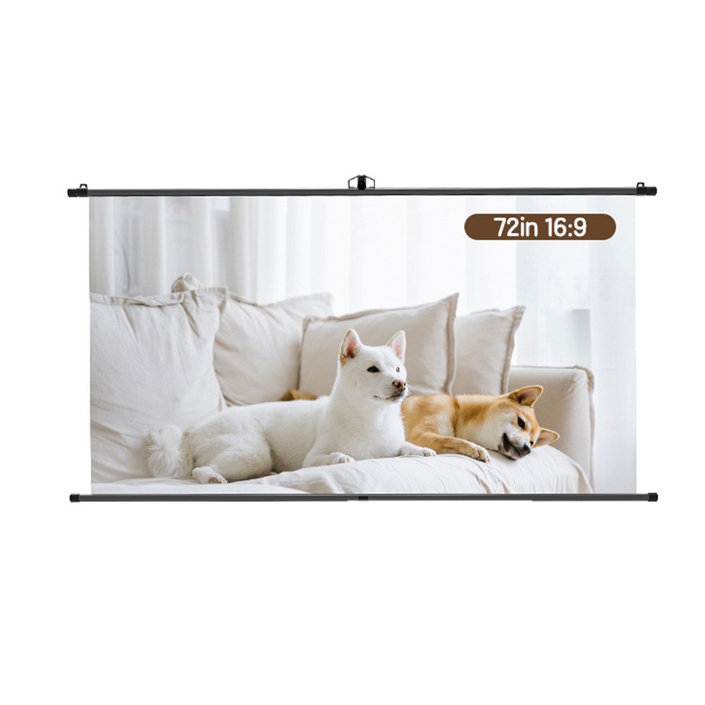 DELI BRACKET PROJECTOR SCREEN 72' BLACK