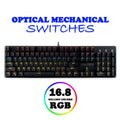 ARMAGGEDDON OPTICAL MECHANICAL RGB KEYBOARD MKO-13R BLACK