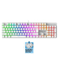 ARMAGGEDDON MECHANICAL HOT-SWAP KEYBOARD 12FX BACKLIGHT BLUE SWITCH MKA-7C 2024 WHITE CLICKY