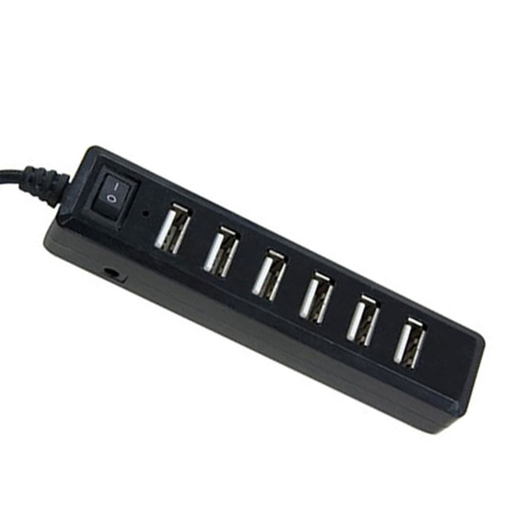 LAMTECH USB HUB 7 PORTS BLACK