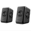 SONIC GEARS USB POWERED QUAD BASS SPEAKERS 2,0 BLACK COOL GREΥ