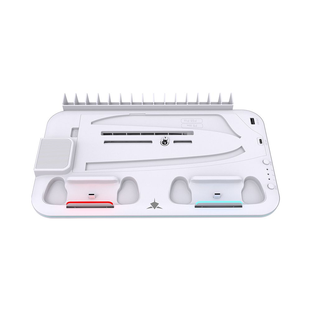 WHITE SHARK PS5 COOLING PAD PS5-DZ504 KIMURA PRO WHITE