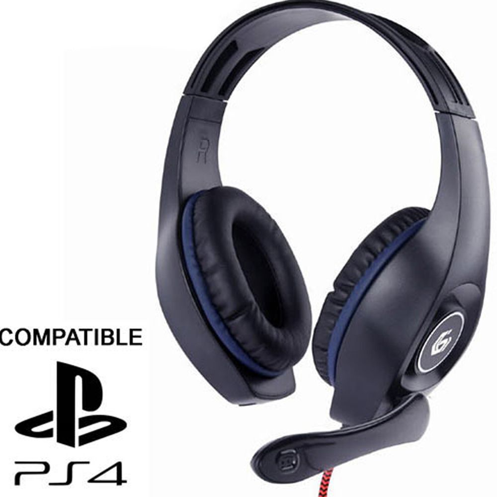GEMBIRD GAMING HEADSET WITH VOLUME CONTROL PC/PS4 BLUE-BLACK