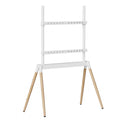 GEMBIRD TV FLOOR STAND 55'-86' WHITE/WOOD MAX VESA 600x400