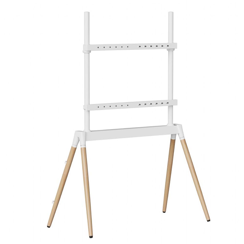GEMBIRD TV FLOOR STAND 55'-86' WHITE/WOOD MAX VESA 600x400