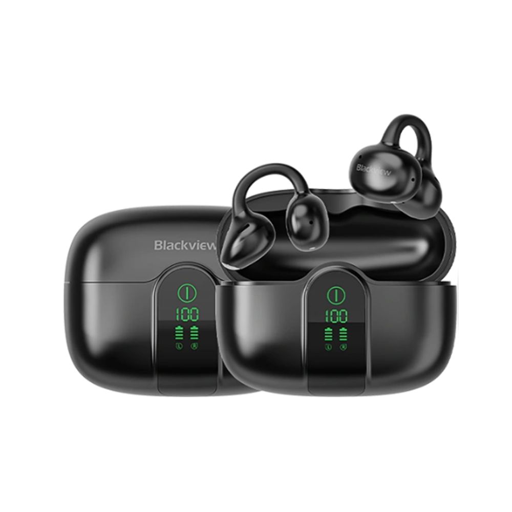 BLACKVIEW BT6.0 IPX5 AIRBUDS 15 WITH LCD CHARGING DOCK SHADOW BLACK