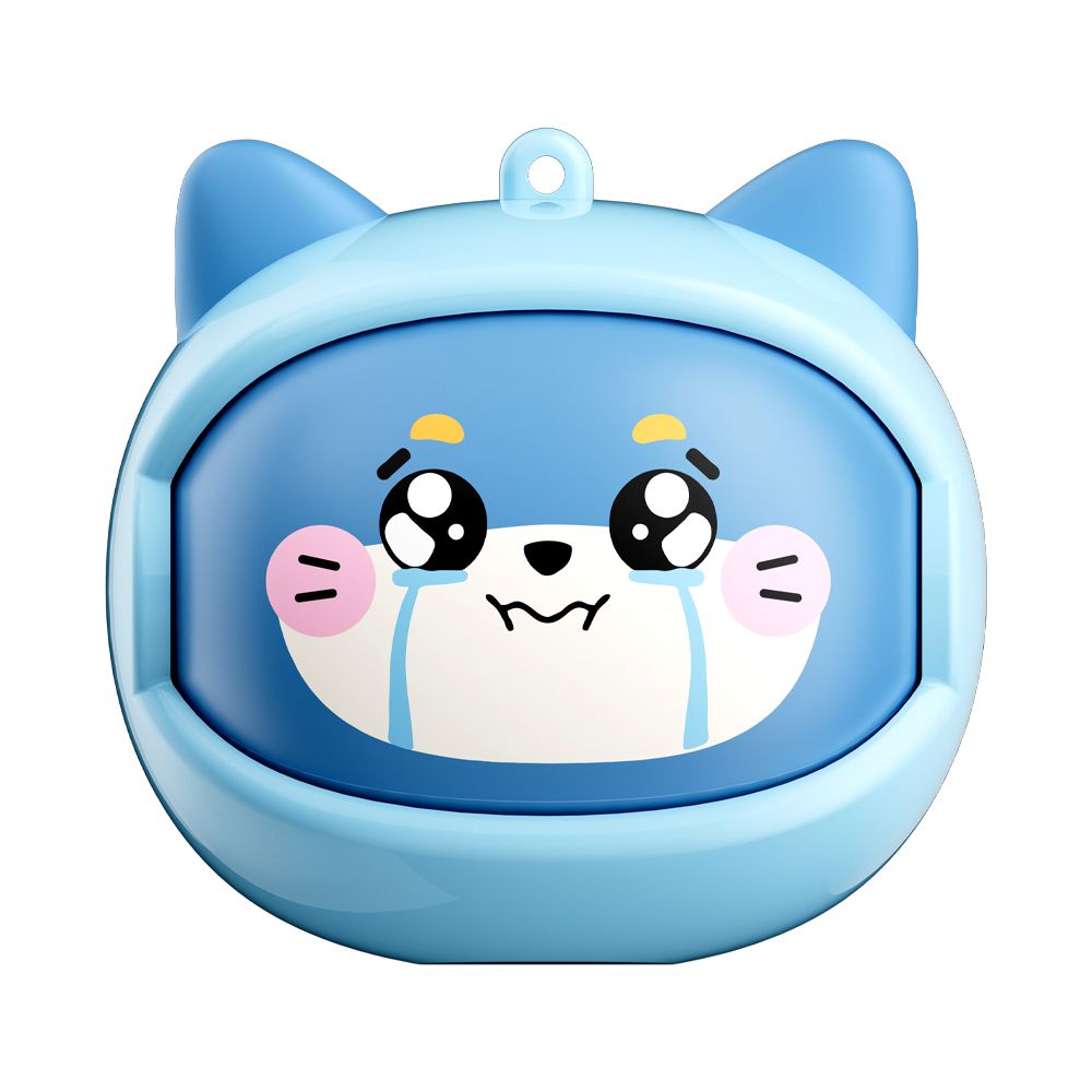 BLACKVIEW KIDS EARBUDS BT6.0 CAT DESIGN ROTATING CHARGING CASE WITH EMOJIS BLUE