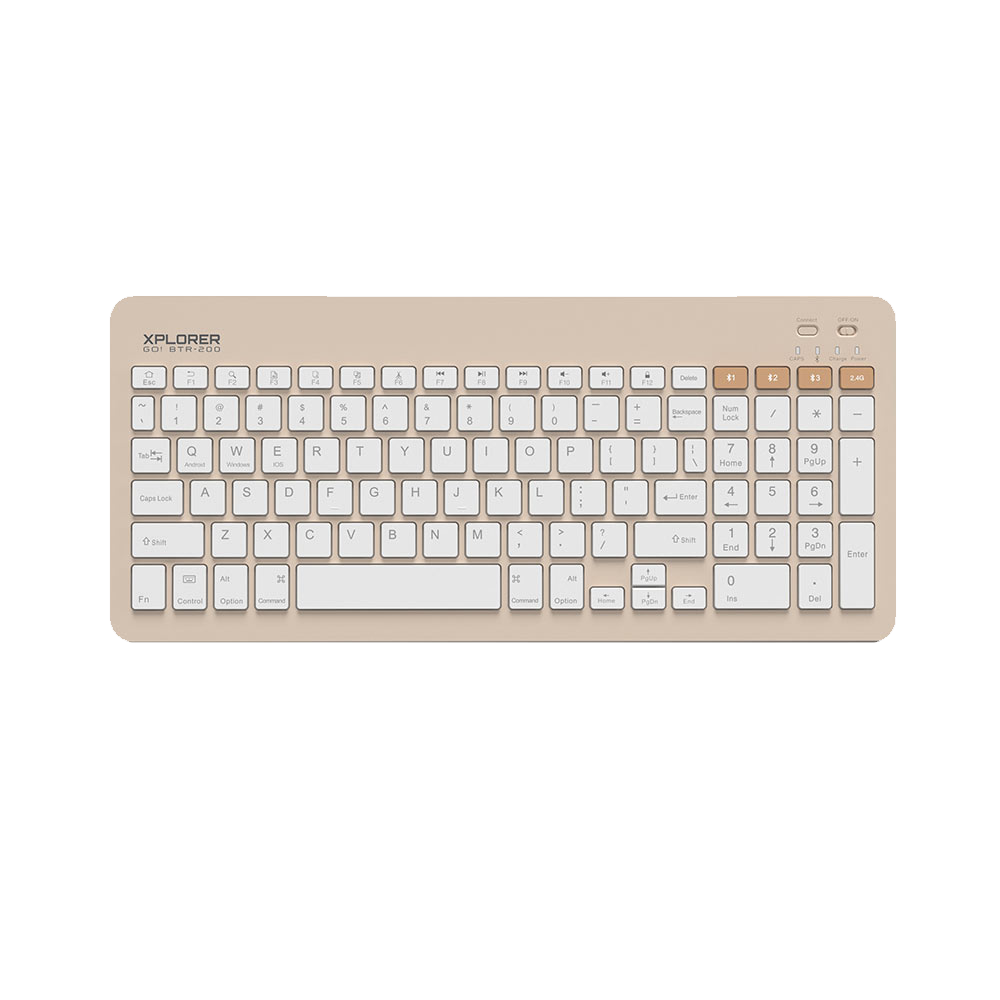 ALCATROZ WIRELESS KEYBOARD XPLORER GO! BTR 200 SAND