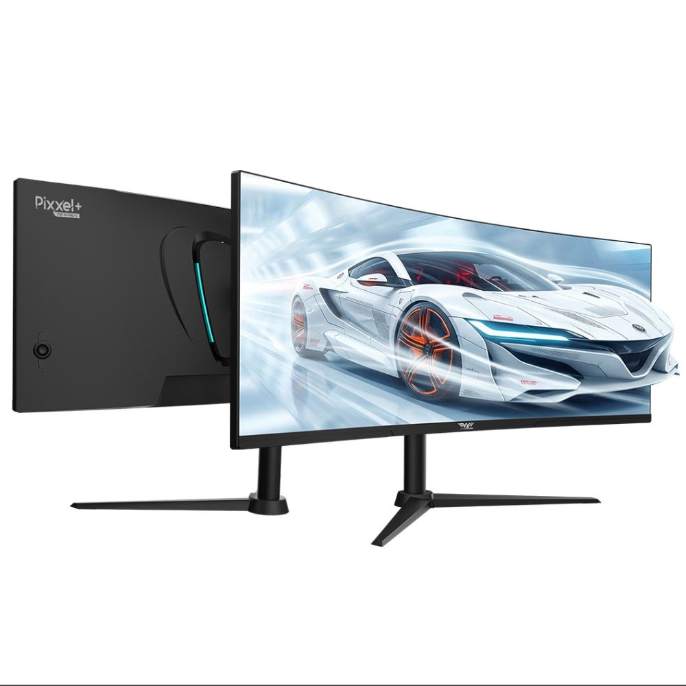 ARMAGGEDDON CURVED ULTRA WIDE GAMING MONITOR 34' PIXXEL+ XTREME SERIES SUPER G180 G-SYNC BLACK