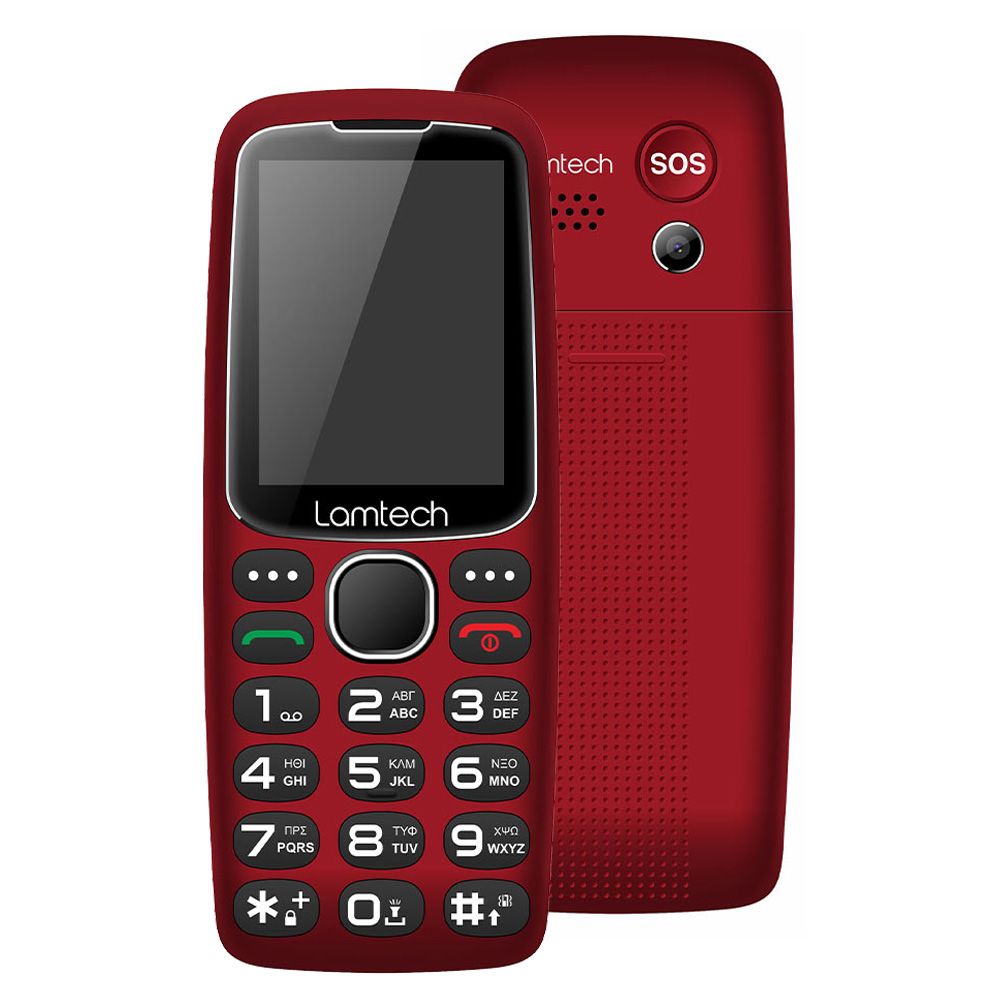 LAMTECH MOBILE PHONE 2.4' GR DUAL SIM TINY L II RED