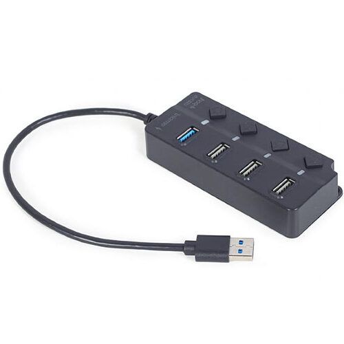 GEMBIRD 4-PORT USB HUB (1XUSB3.1+3XUSB2.0) WITH SWITCHES