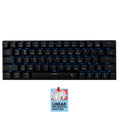 WHITE SHARK WIRELESS/BT/TYPE-C MECHANICAL KEYBOARD RED SWITCH GK-003111 US BLACK