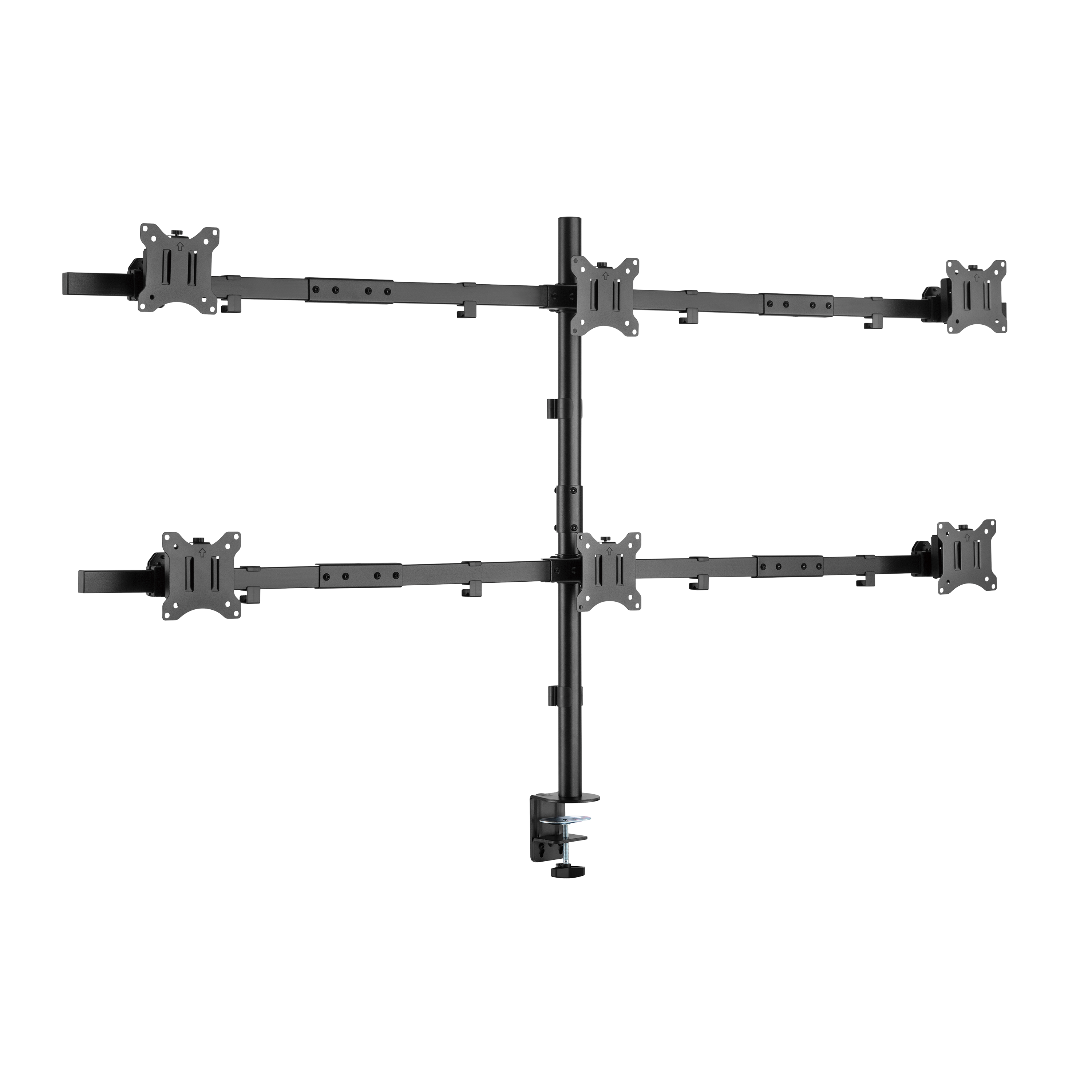 SBOX TABLE STAND FOR 6 MONITORS 17'-32' VESA 100x100 MAX