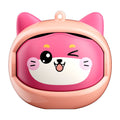 BLACKVIEW KIDS EARBUDS BT6.0 CAT DESIGN ROTATING CHARGING CASE WITH EMOJIS PINK