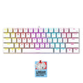 ARMAGGEDDON MECHANICAL HOT-SWAP KEYBOARD 12FX BACKLIGHT RED SWITCH MKA-7C 2024 WHITE LINEAR