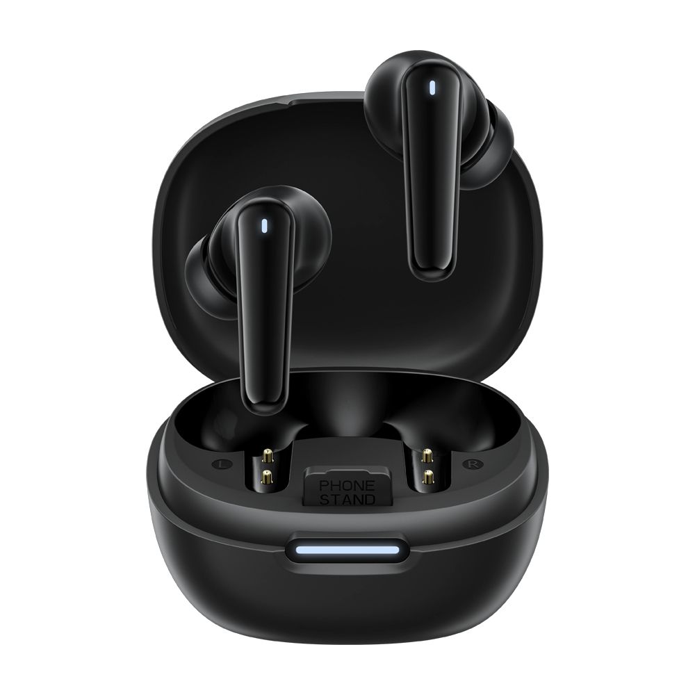 BLACKVIEW BT6.0 EARBUDS 17 WITH BUILT-IN PHONE STAND AND CHARGING DOCK BLACK