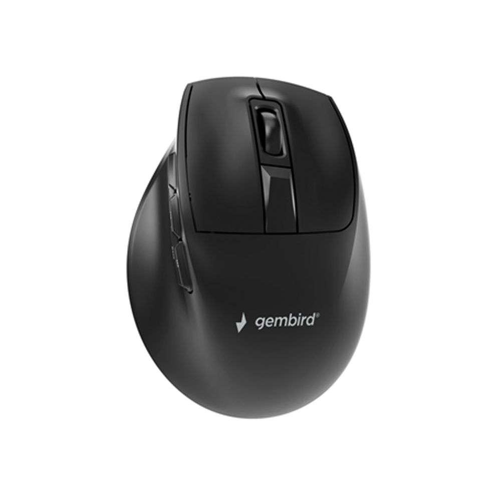 GEMBIRD TRIPLE-MODE 9-BUTTON WIRELESS ERGONOMIC MOUSE BLACK