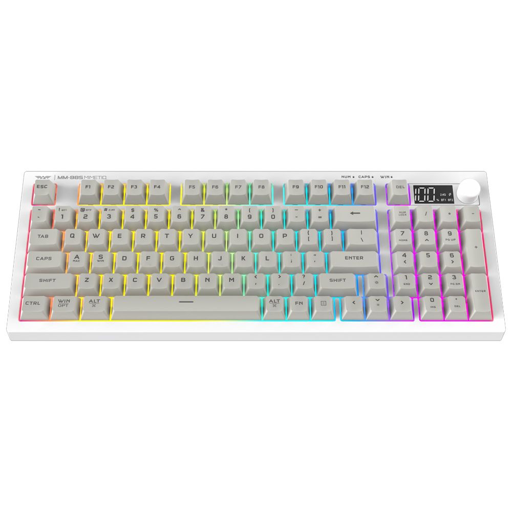 ARMAGGEDDON TRI-MODE CONNECTIVITY GAMING KEYBOARD MM-98S MIMETIQ ARTIC FOX