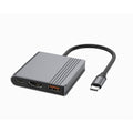 CABLEXPERT TYPE-C 3IN1 MULTI-PORT ADAPTER (USB PORT+HDMI+TYPE-C VIDEO) SPACE GREY