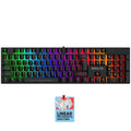 ARMAGGEDDON MECHANICAL HOT-SWAP KEYBOARD 12FX BACKLIGHT RED SWITCH MKA-7C 2024 BLACK LINEAR