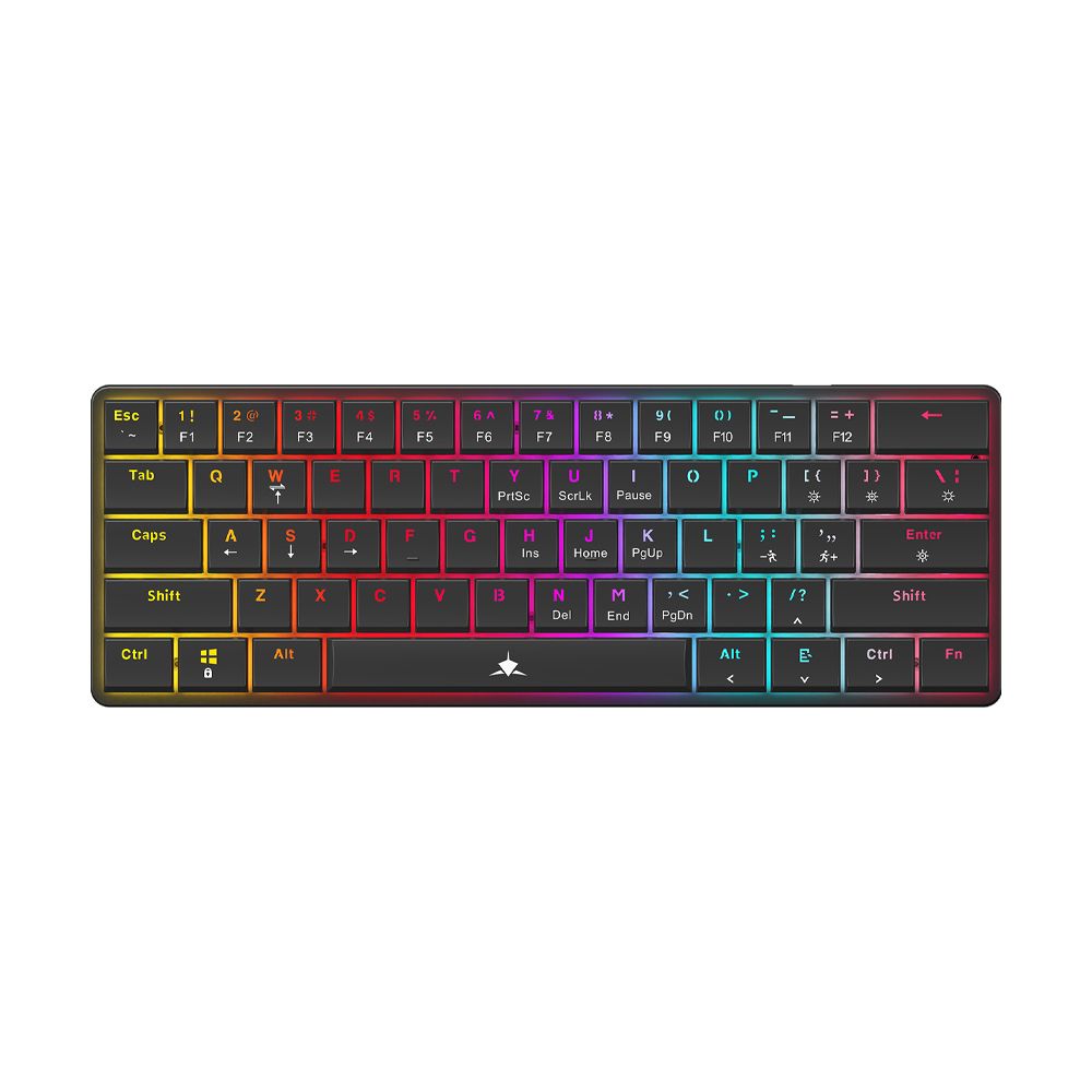 WHITE SHARK MECH KEYBOARD GK-006121 NAGAMAKI BLACK US BLUE SWITCH